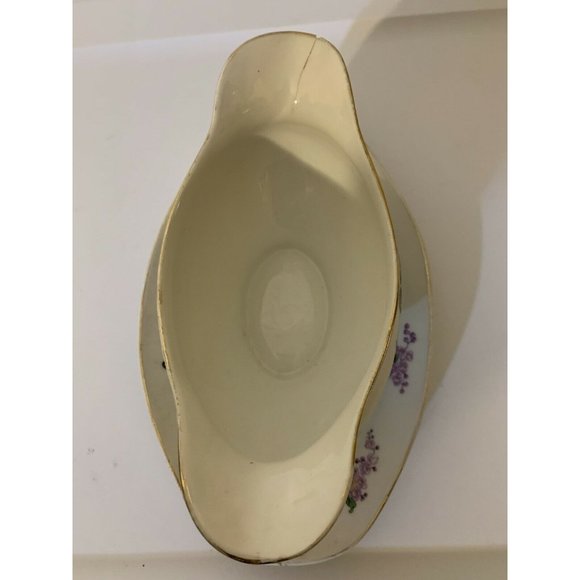 Lucien Michelaud Fres Limoges France 1908-1962‎ gravy boat with underplate - Picture 8 of 10